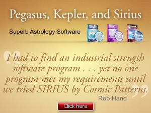 Cosmic Patterns Software, Kepler, Sirius, Pegasus